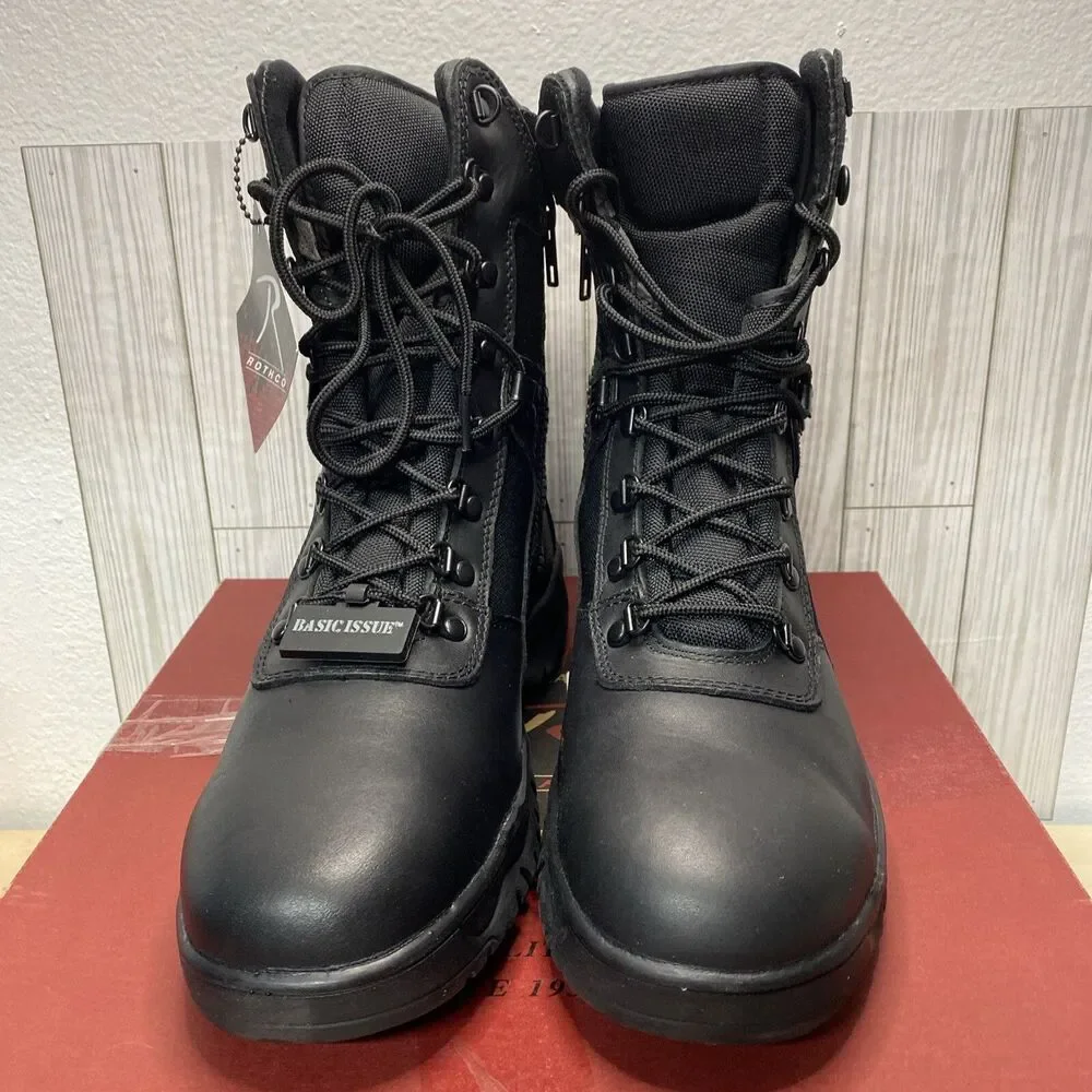 Rothco Mens Military Forced Entry Side Zip Tactical Boots Sz 13 5053 Black